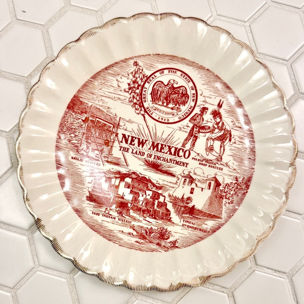 Vintage New Mexico Souvenir Plate